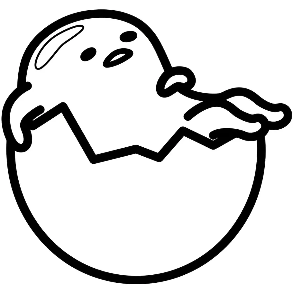 Gudetama image 26 for children to color