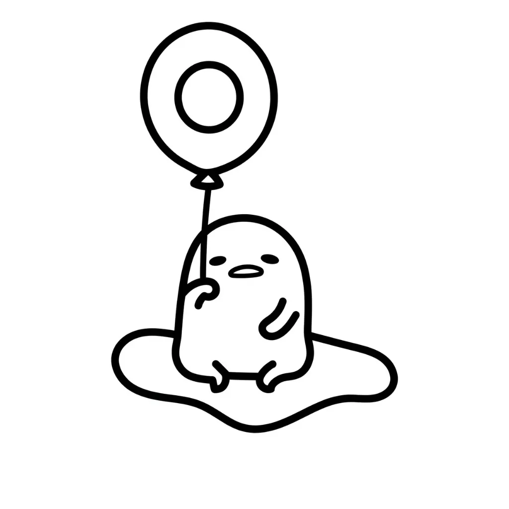 Gudetama 27 coloring pages to print for free (PDF)