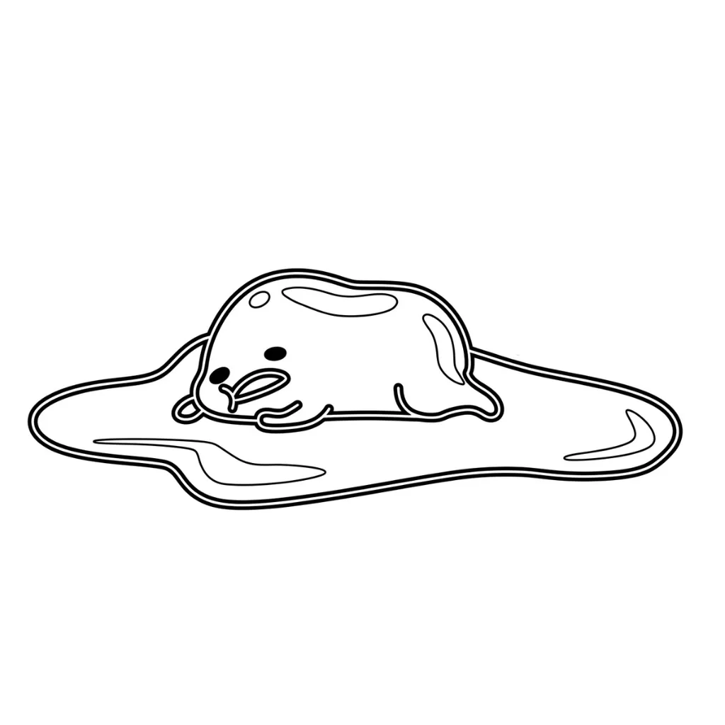 Gudetama 29 coloring pages to print on A4