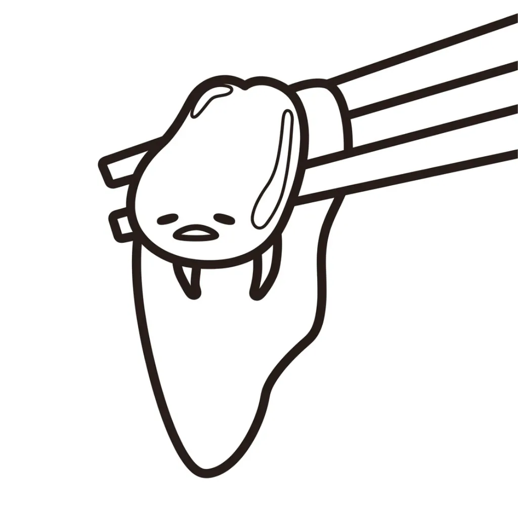 Gudetama 30 coloring pages to print on A4