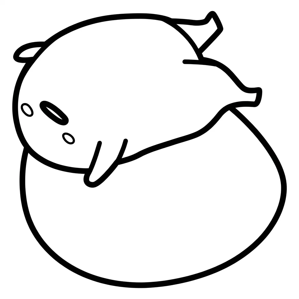 Gudetama 5 coloring pages to print on A4