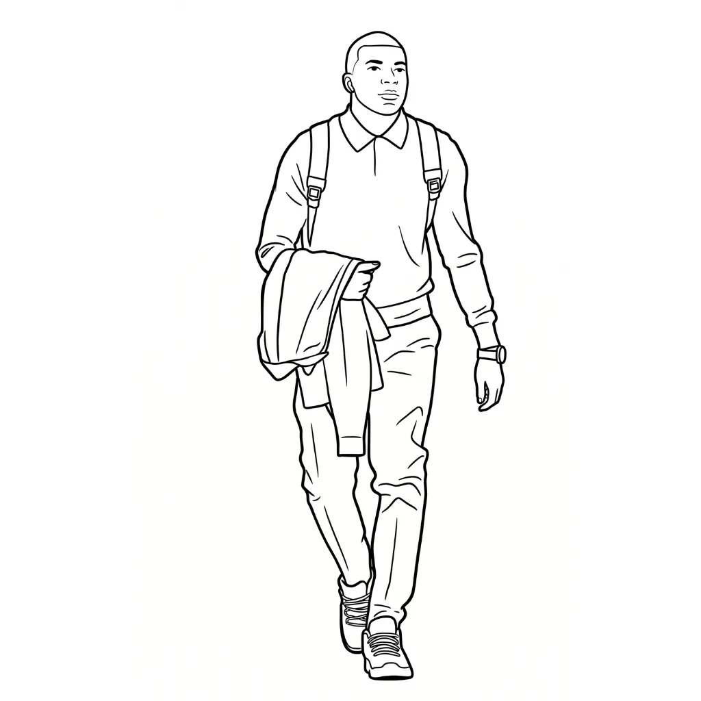 imprimir Kylian Mbappé 19 para colorear