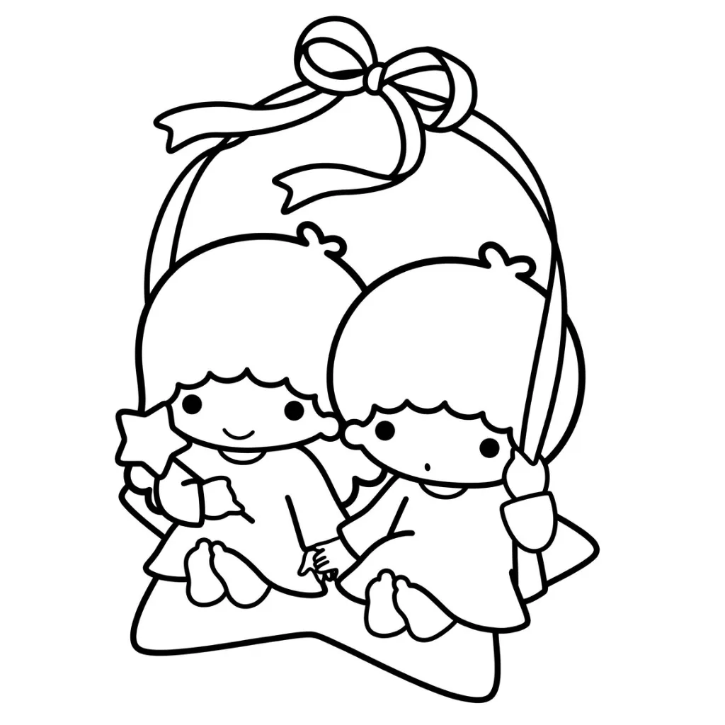 Little Twin Stars 19 para colorear para imprimir