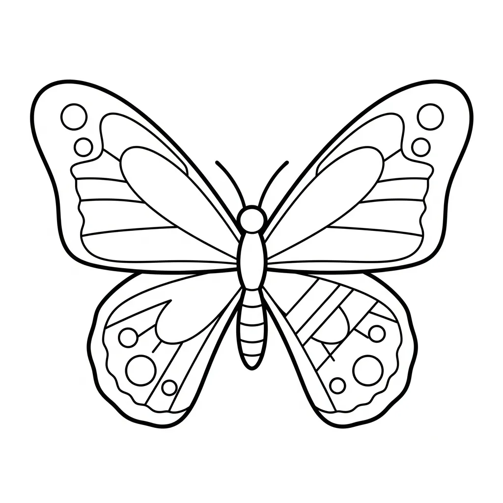 Mariposas Para Colorear para colorear para niño gratis