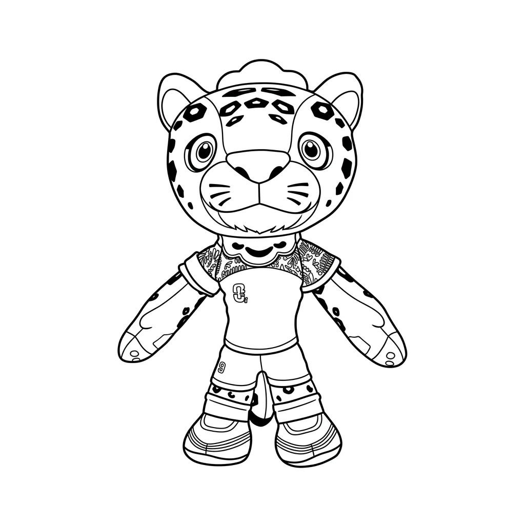 Mascota Del Mundial 2026 Para Colorear para colorear para imprimir a4