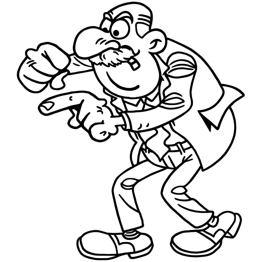 Mortadelo y Filemón 11 para colorear para imprimir para niño de 6 años