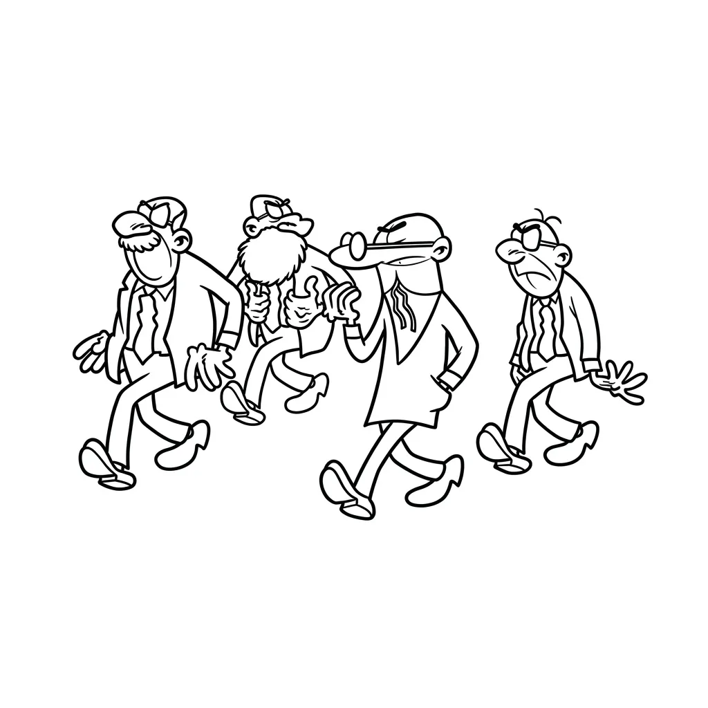 Mortadelo y Filemón 17 para colorear para imprimir pdf gratis