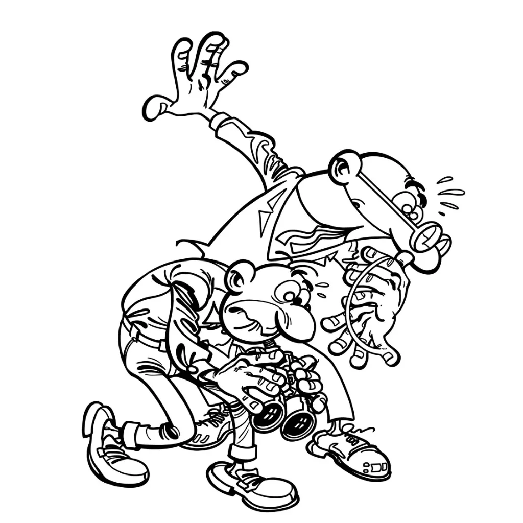 Mortadelo y Filemón 21 para colorear y aprendizaje