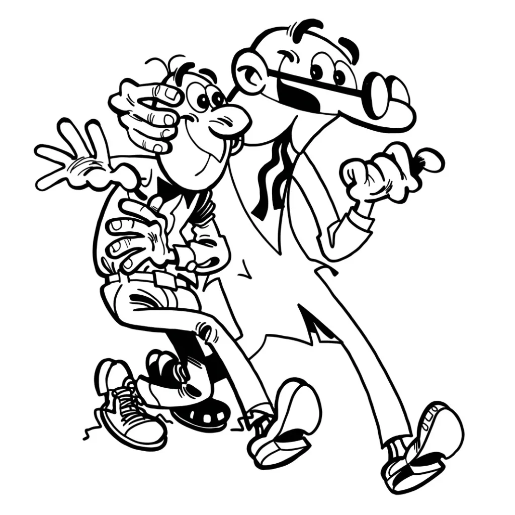 Mortadelo y Filemón 6 para colorear gratis
