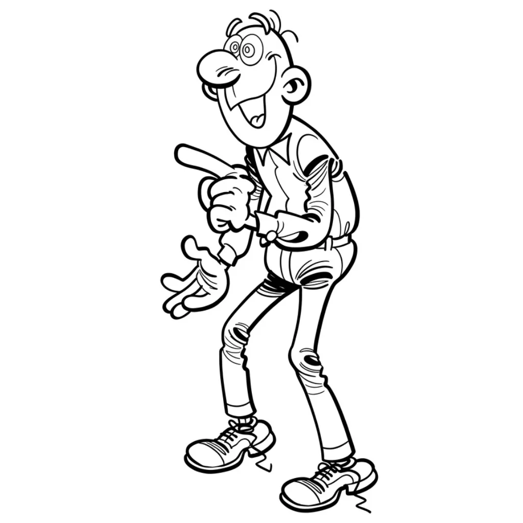 Mortadelo y Filemón 8 para colorear para imprimir para niño de 12 años