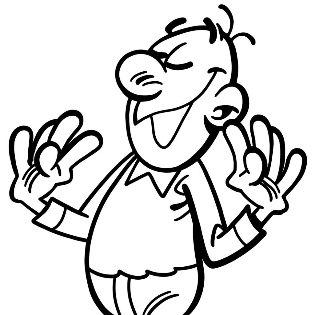 Mortadelo y Filemón 9 para colorear para niño de 2 años