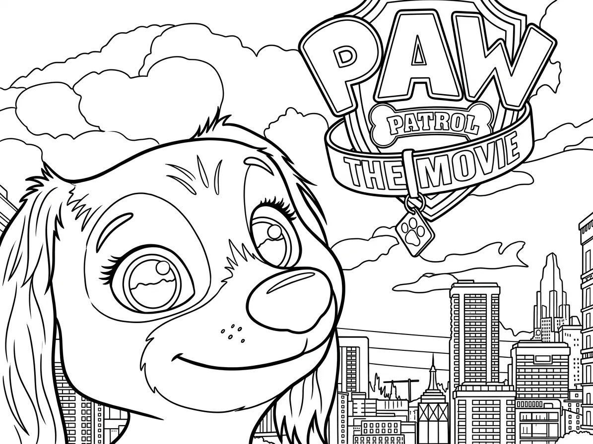 Paw Patrol para colorear para colorear para niño de 7 años