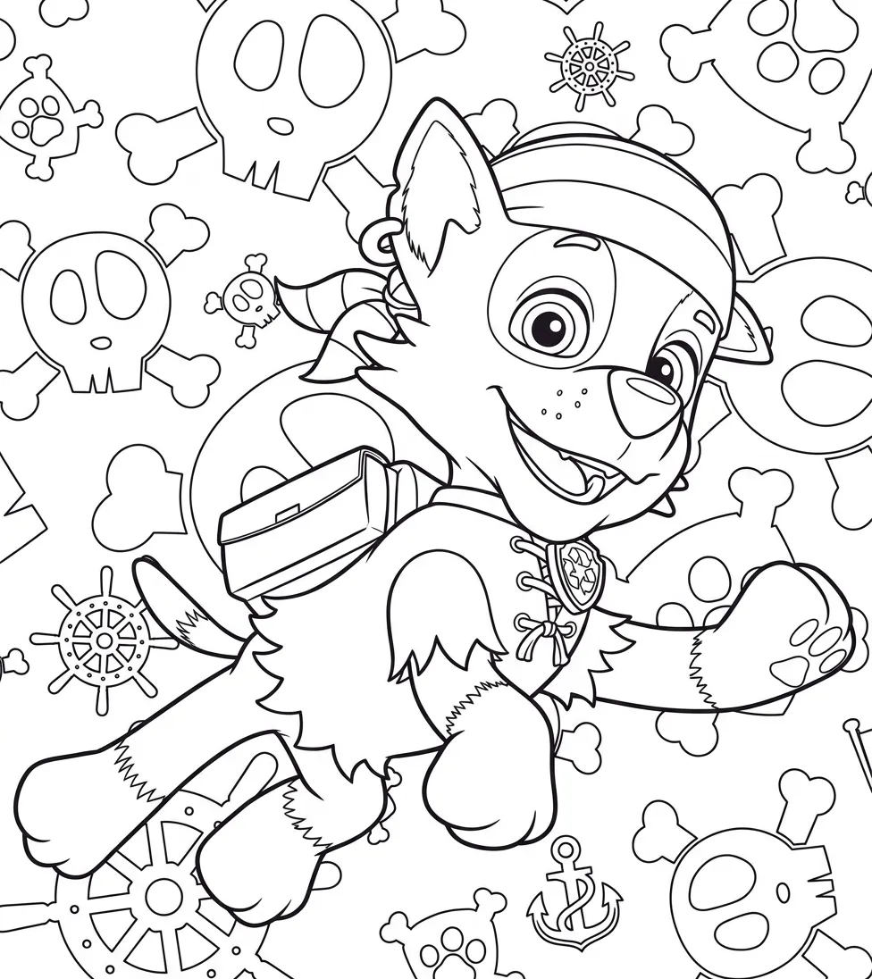 Paw Patrol para colorear para colorear para descargar 1