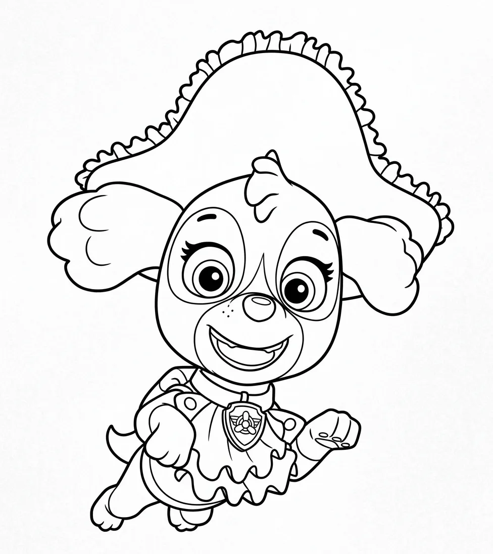 Paw Patrol para colorear para colorear para niño de para imprimir