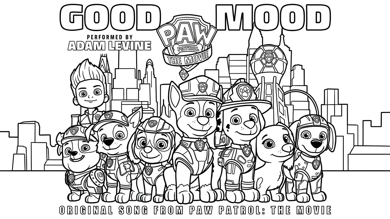 Paw Patrol para colorear para colorear para imprimir para niño de 7 años