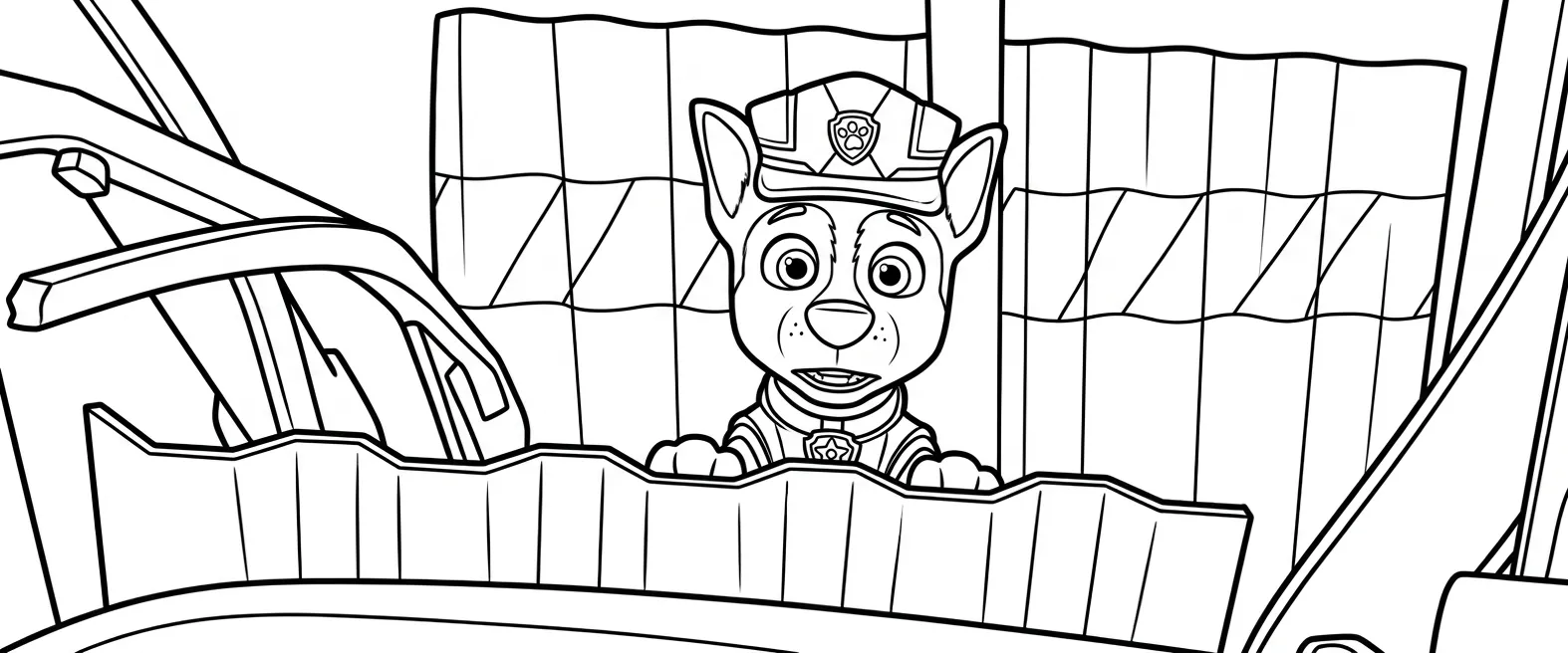 Paw Patrol para colorear para colorear para niño de 8 años