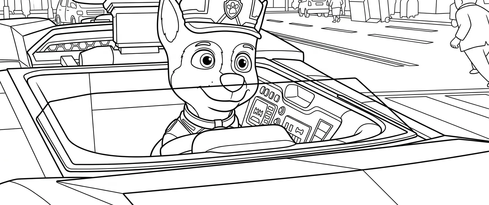 Paw Patrol para colorear para colorear para descargar