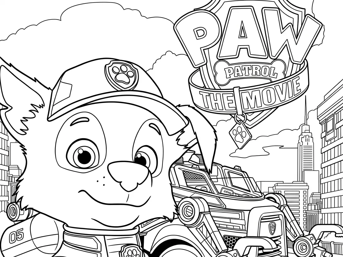 Paw Patrol para colorear para colorear gratis