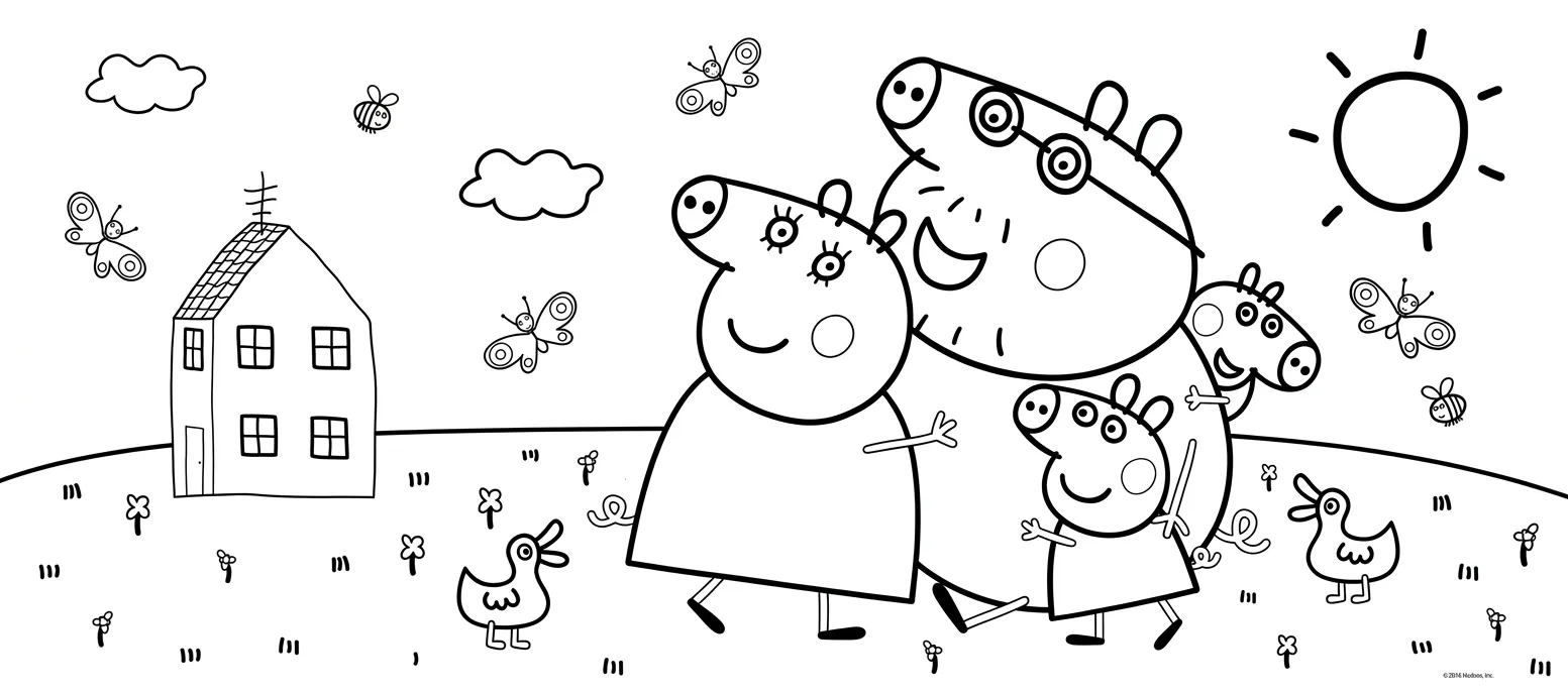 Peppa Pig Para Colorear para colorear para imprimir gratis