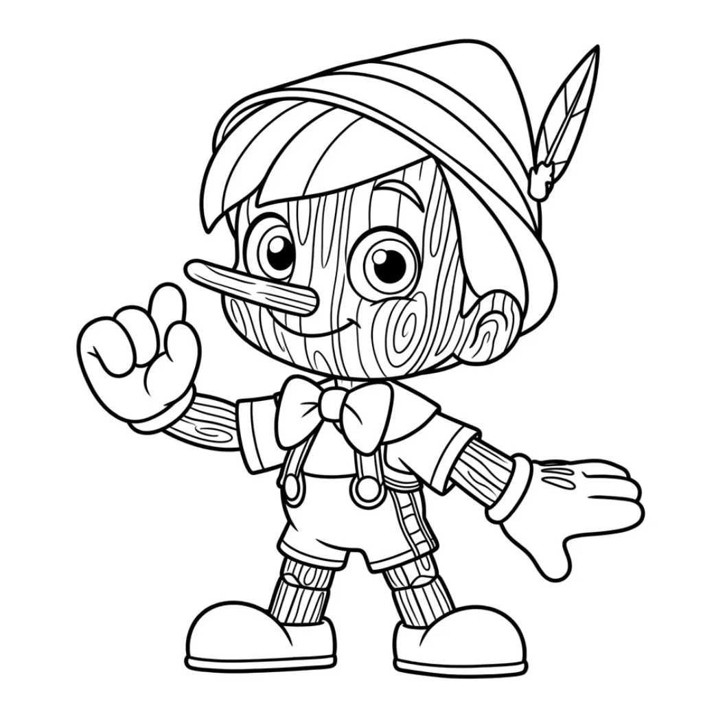 Pinocchio 1 coloring pages and drawings