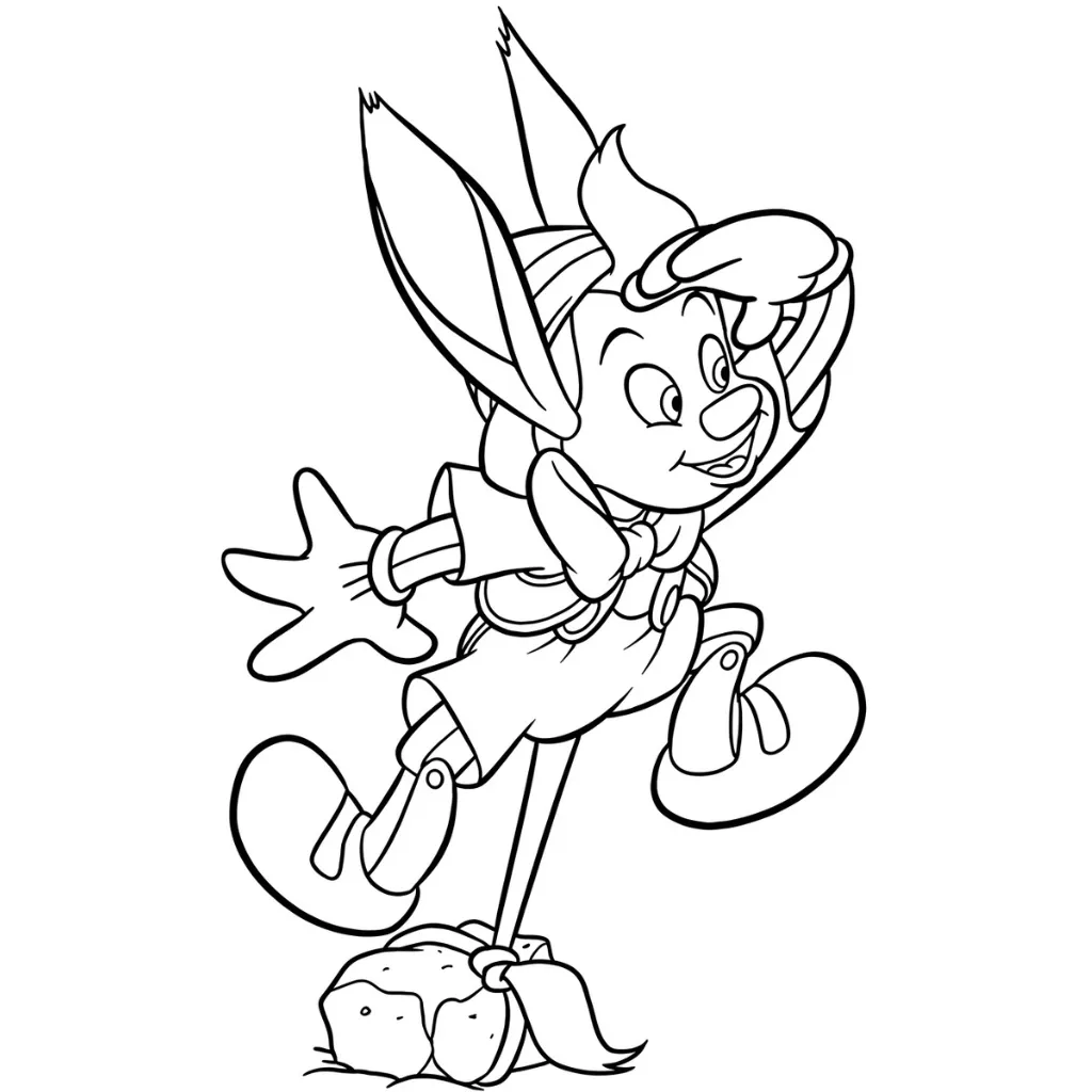 Pinocchio 15 printable coloring pages for a 9-year-old boy