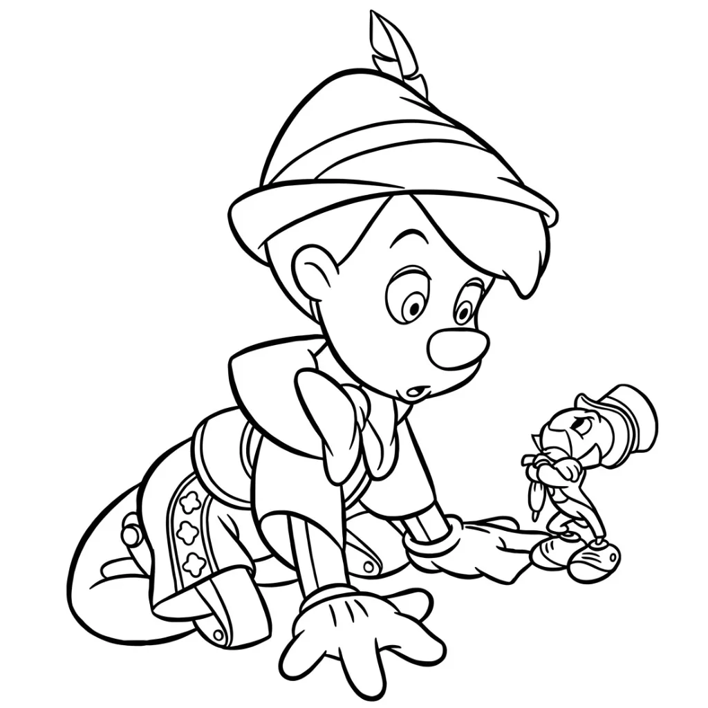 Pinocchio 16 printable coloring pages for a 10-year-old boy