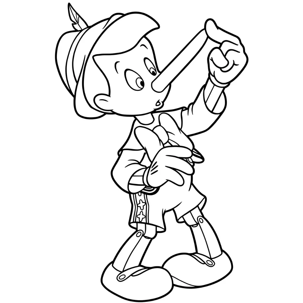 Pinocchio 22 free online coloring pages