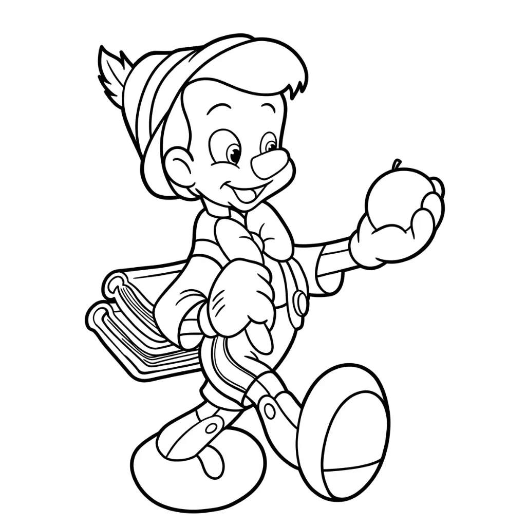 Pinocchio 27 printable coloring pages for a 7-year-old boy