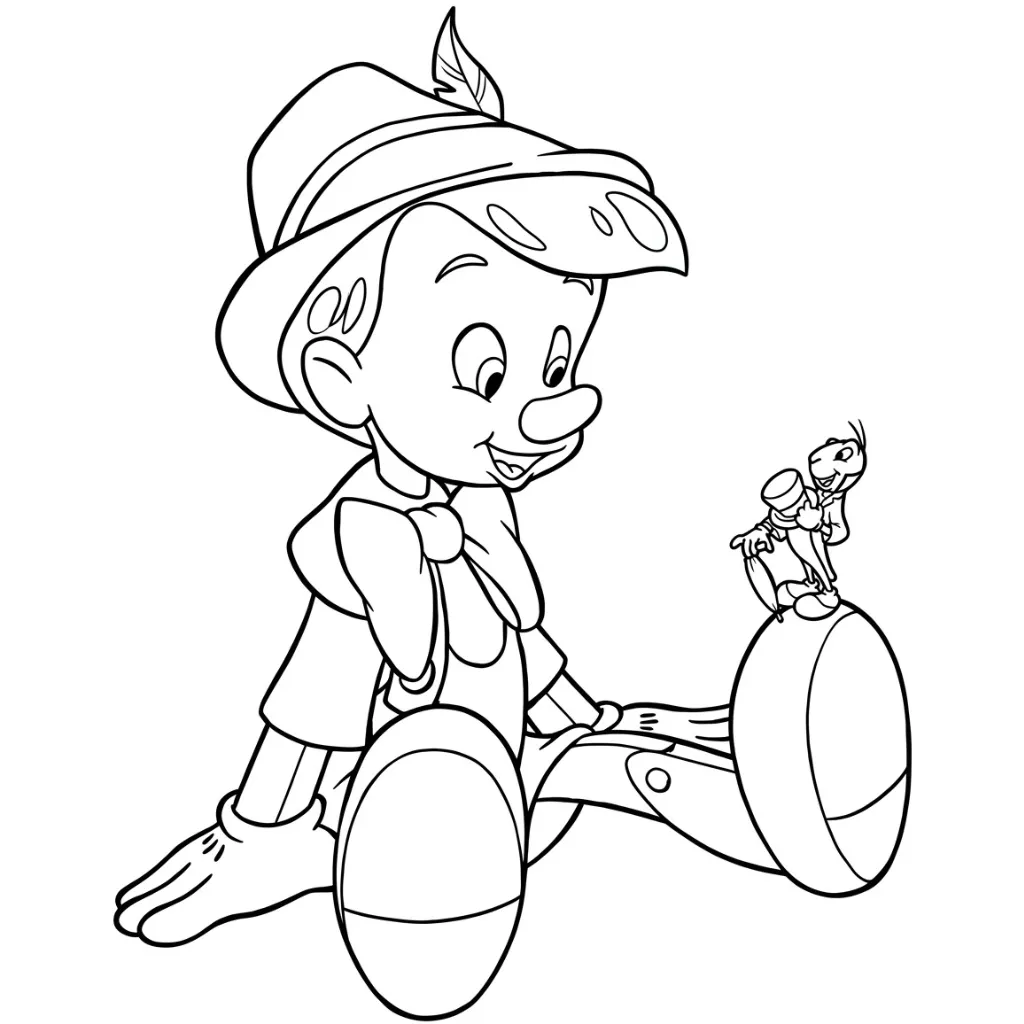 print Pinocchio 29 coloring pages for boys