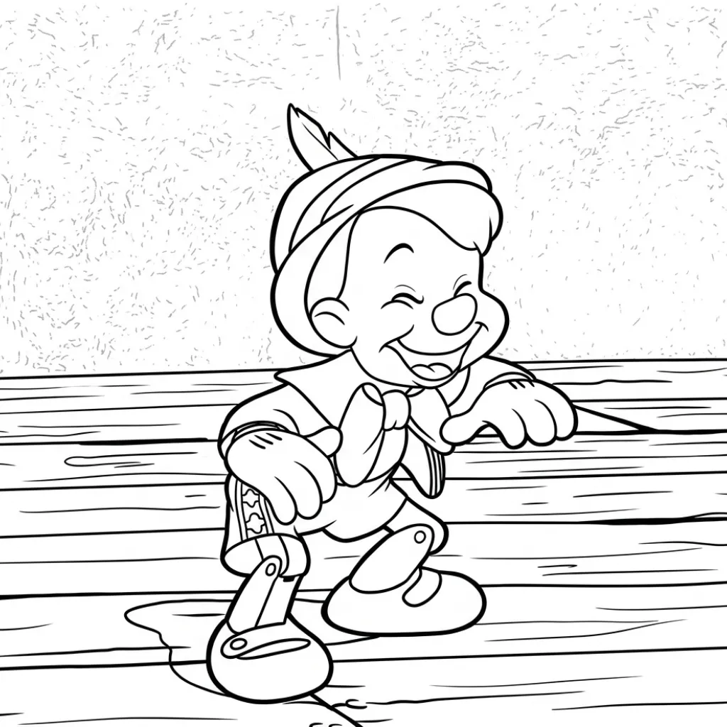 print Pinocchio 3 Coloring Pages