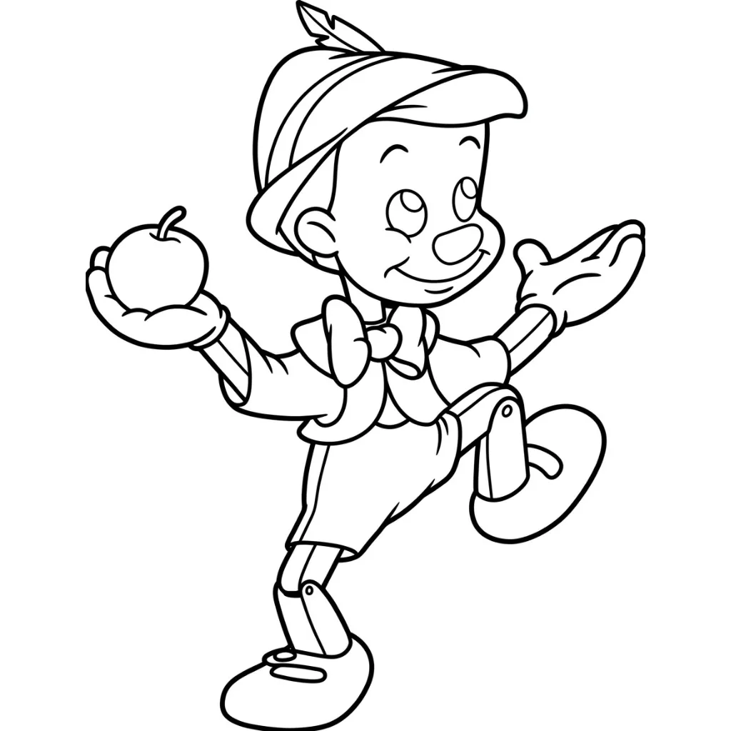 Pinocchio 7 free printable coloring pages