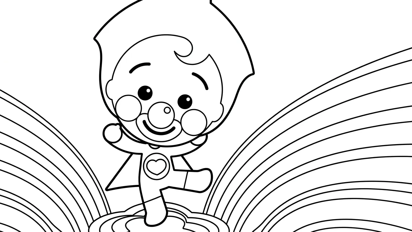 Plim Plim Para Colorear para colorear educativo para niño 1