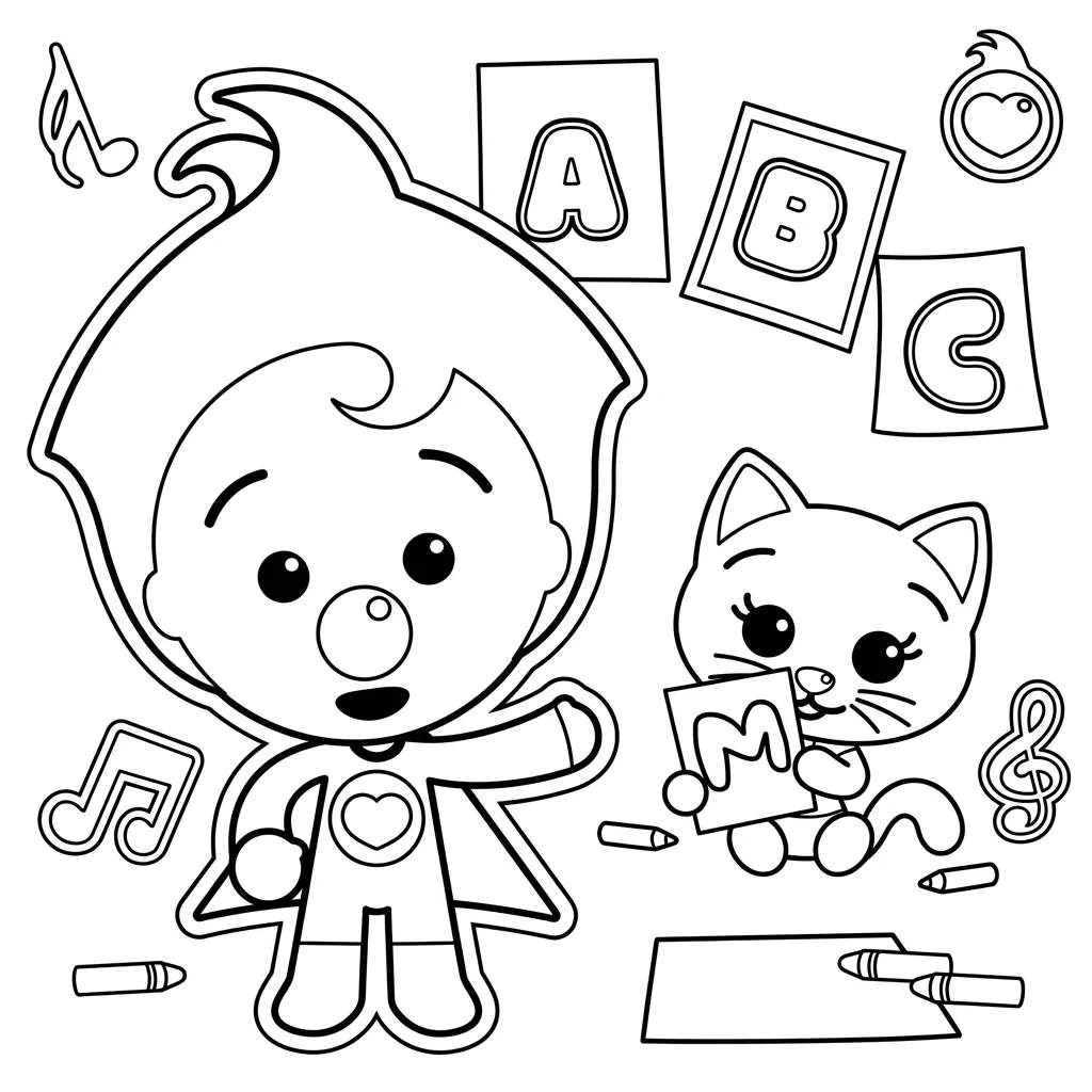 Plim Plim Para Colorear para colorear para imprimir para niños 1