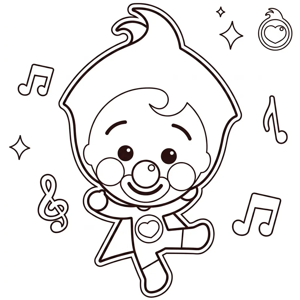 imagen para colorear Plim Plim Para Colorear niño