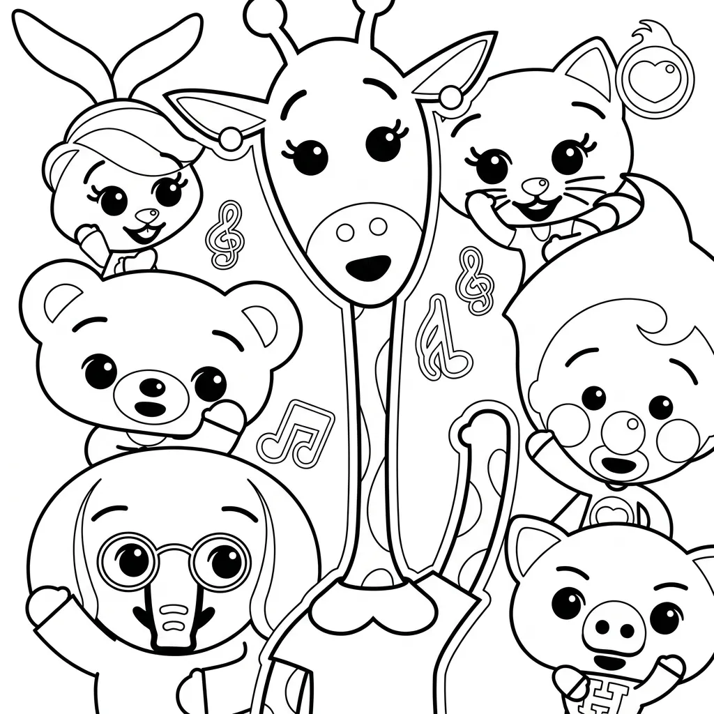 Plim Plim Para Colorear para colorear educativo para niño