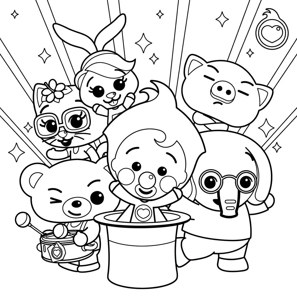 Plim Plim Para Colorear para colorear para niño de 8 años 1