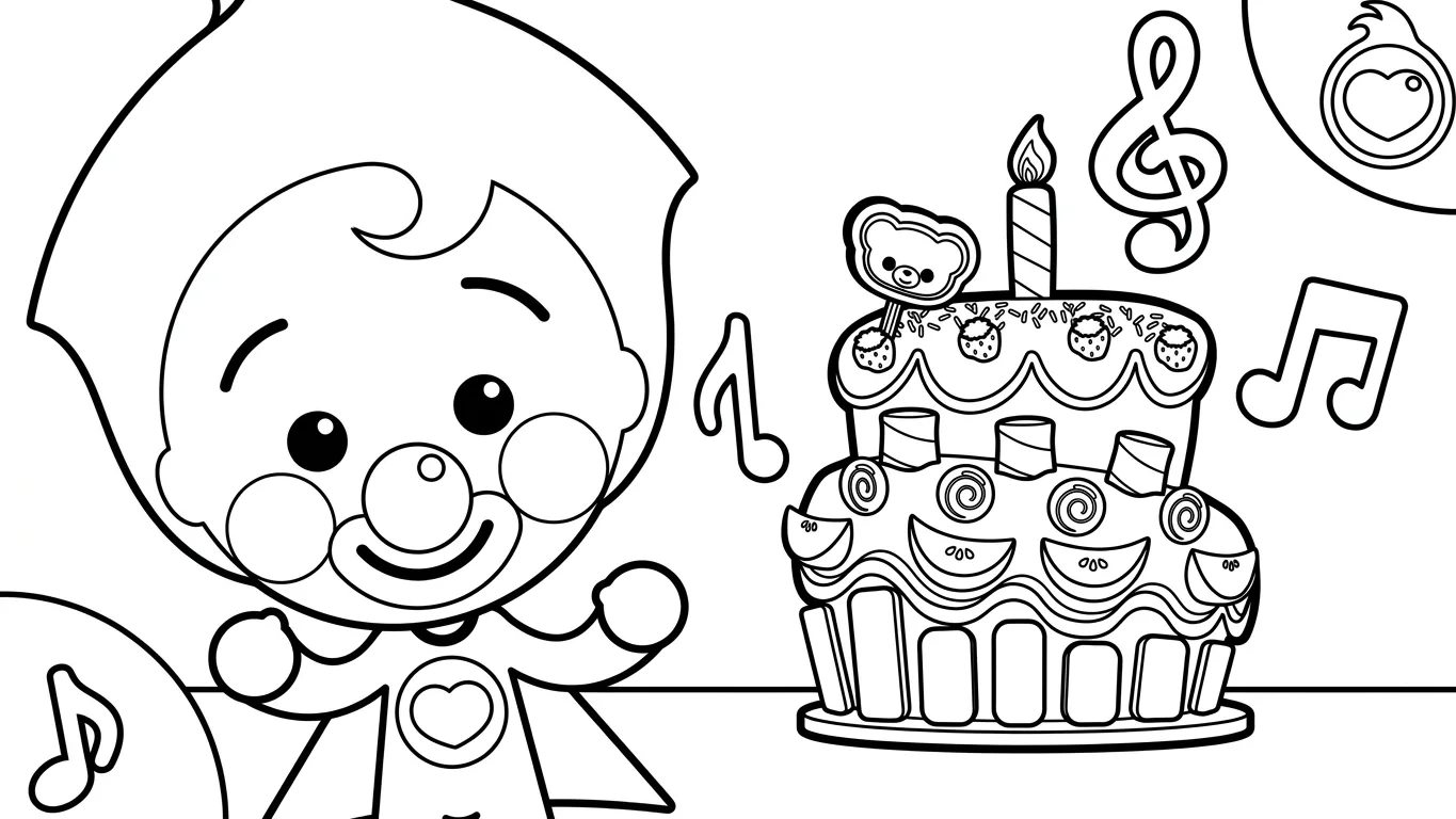 Plim Plim Para Colorear para colorear para imprimir para niño de 4 años