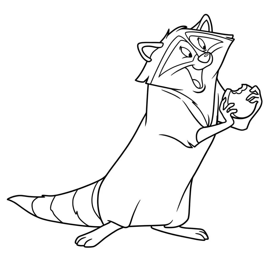 Pocahontas 1 para colorear y recortar para imprimir gratis