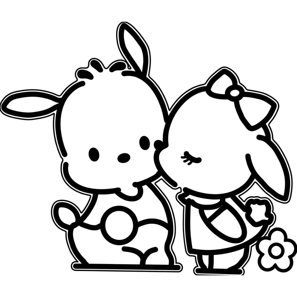Pochacco 10 para colorear para imprimir para niño de 7 años