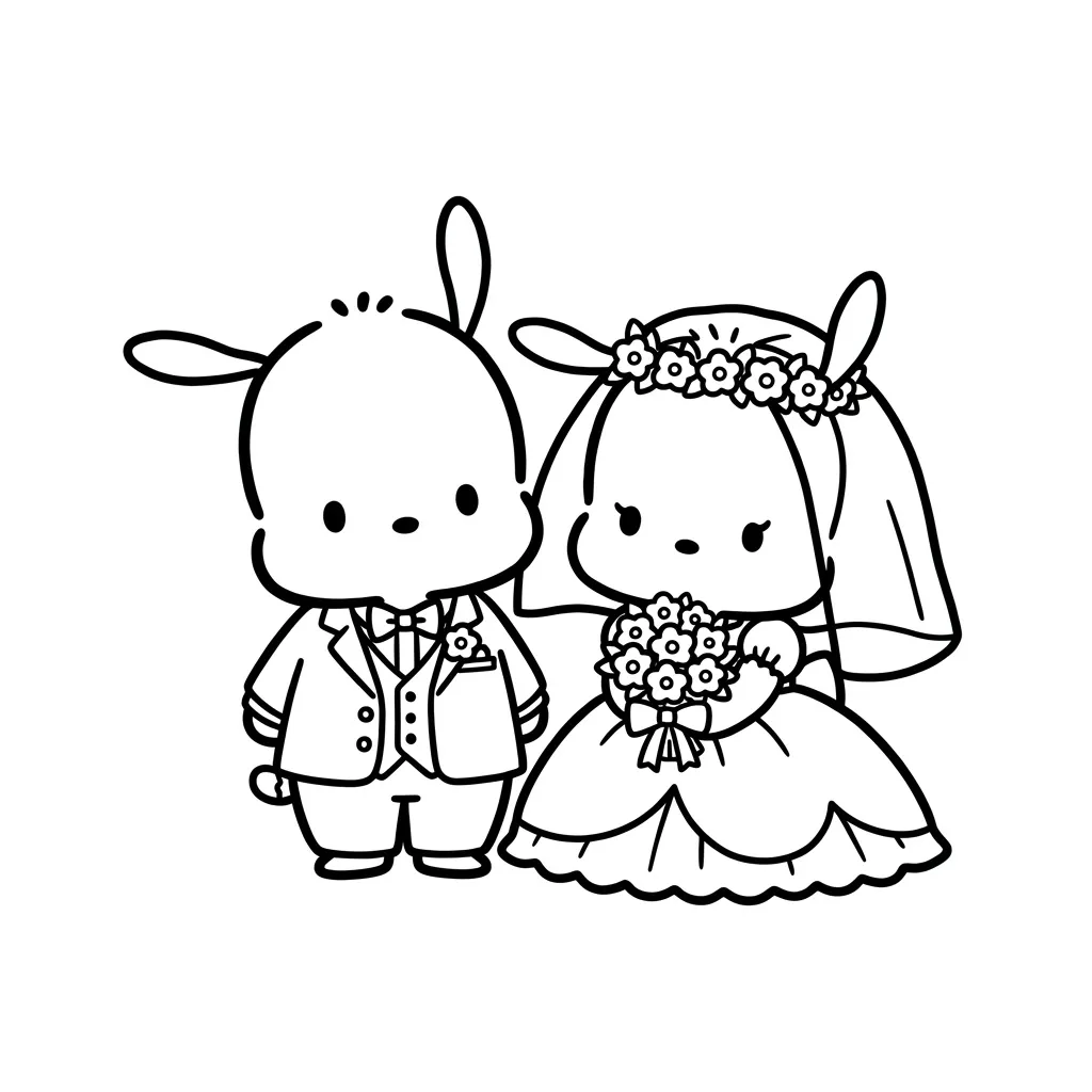 Pochacco 11 para colorear para imprimir pdf gratis