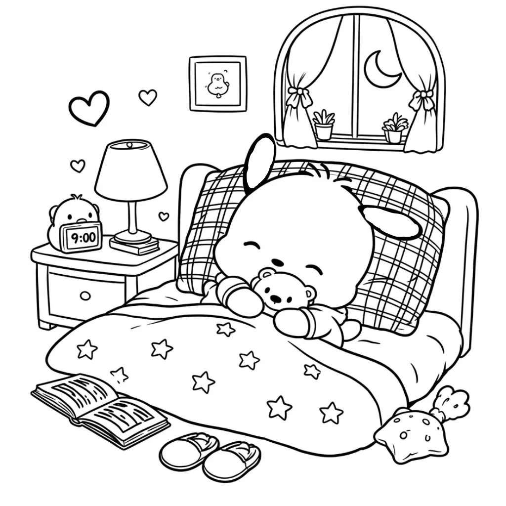 Pochacco 12 para colorear para imprimir gratis