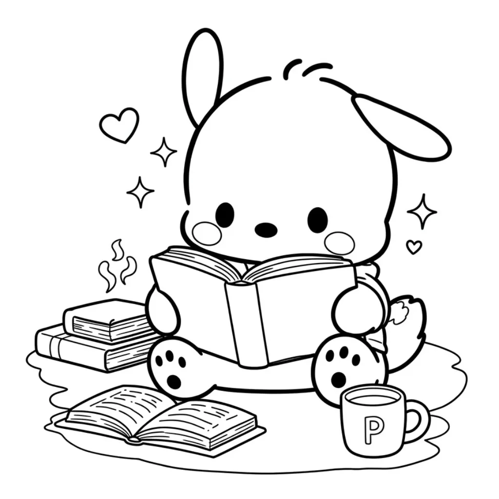 Pochacco 14 de niño para colorear para imprimir