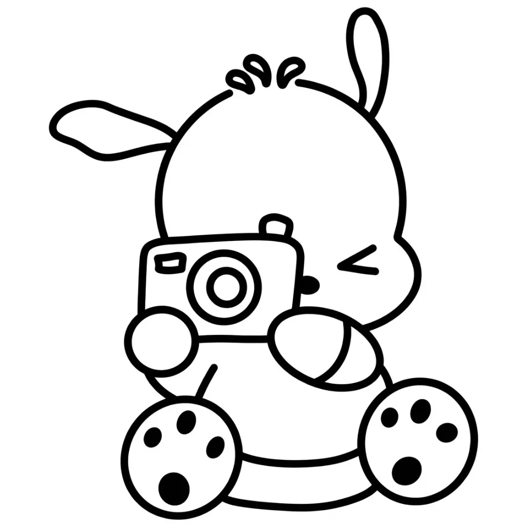 Pochacco 20 para colorear para niño de para imprimir
