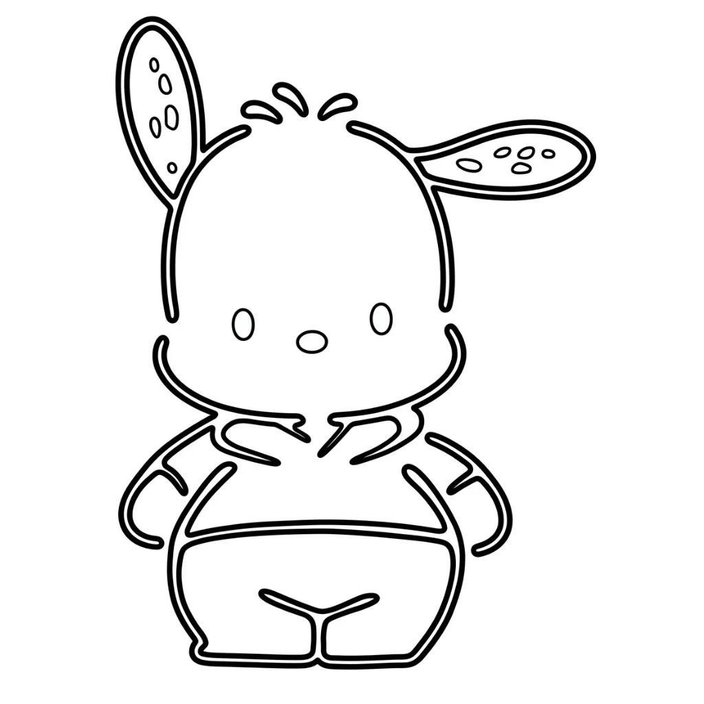 Pochacco 24 para colorear para primaria