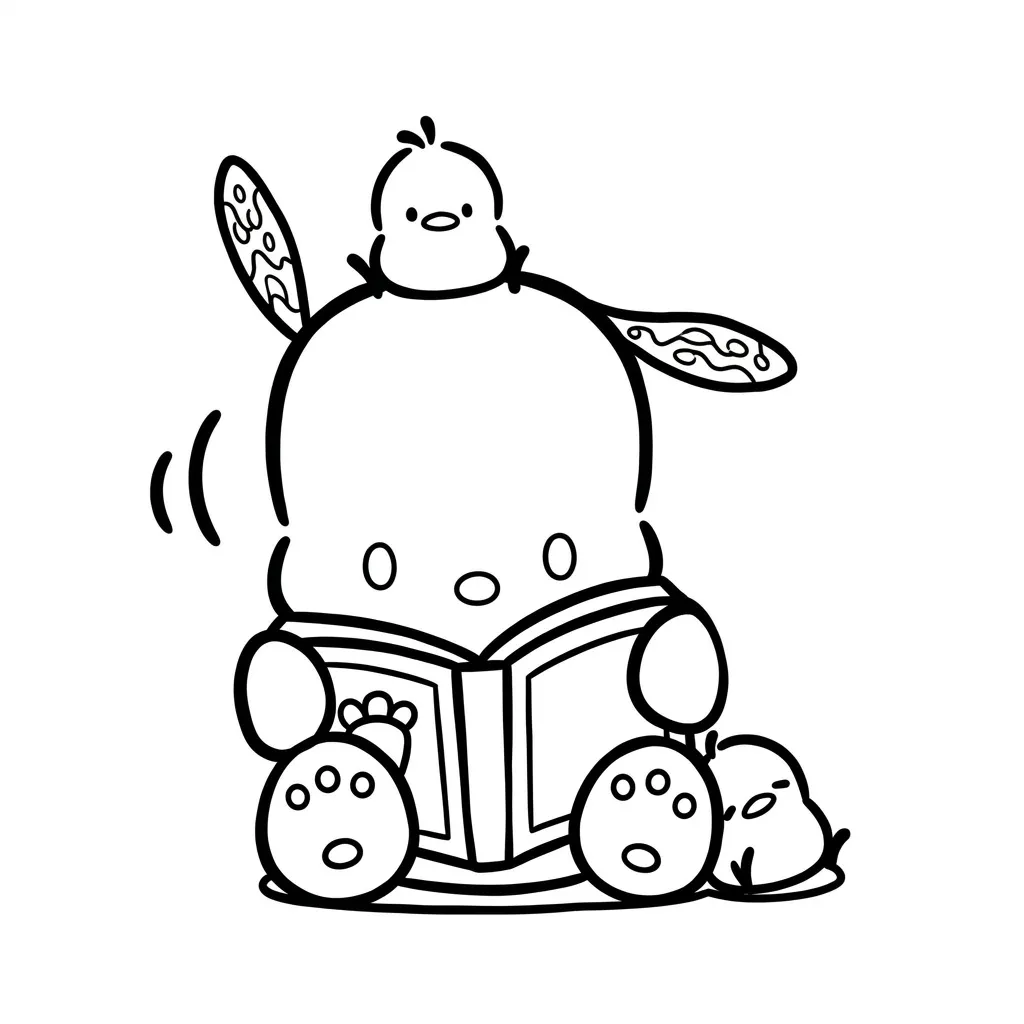 Pochacco 26 para colorear para imprimir para niño de 9 años