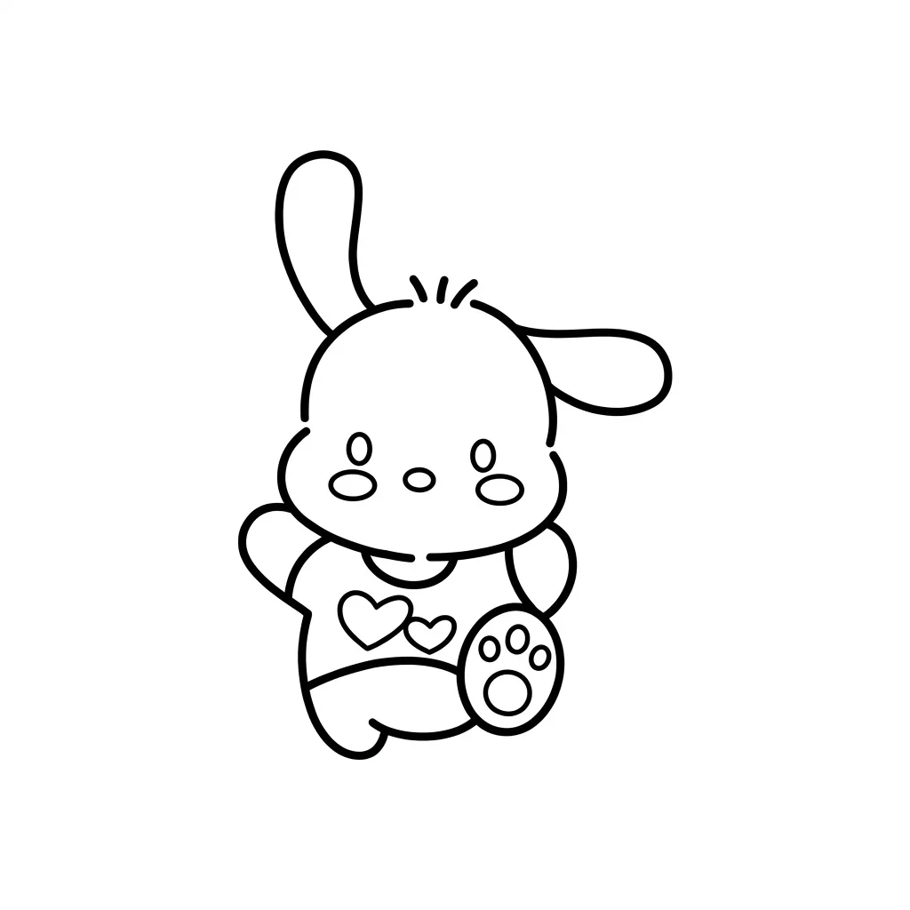 Pochacco 27 para colorear para imprimir