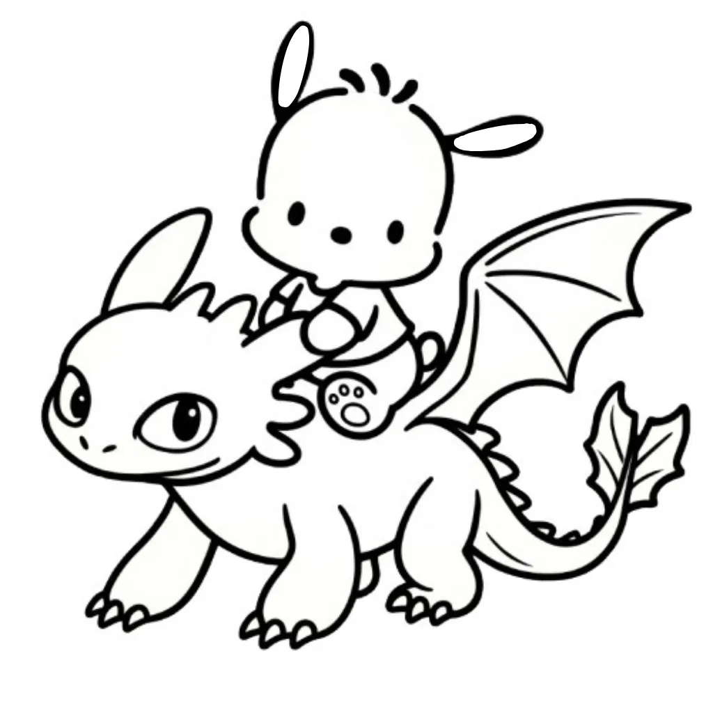 Pochacco 4 para colorear para imprimir gratis pdf