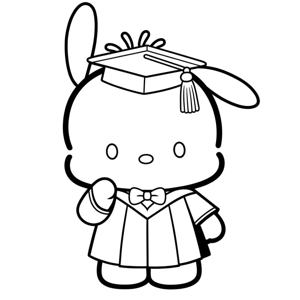 Pochacco 6 para colorear para niño de 2 años