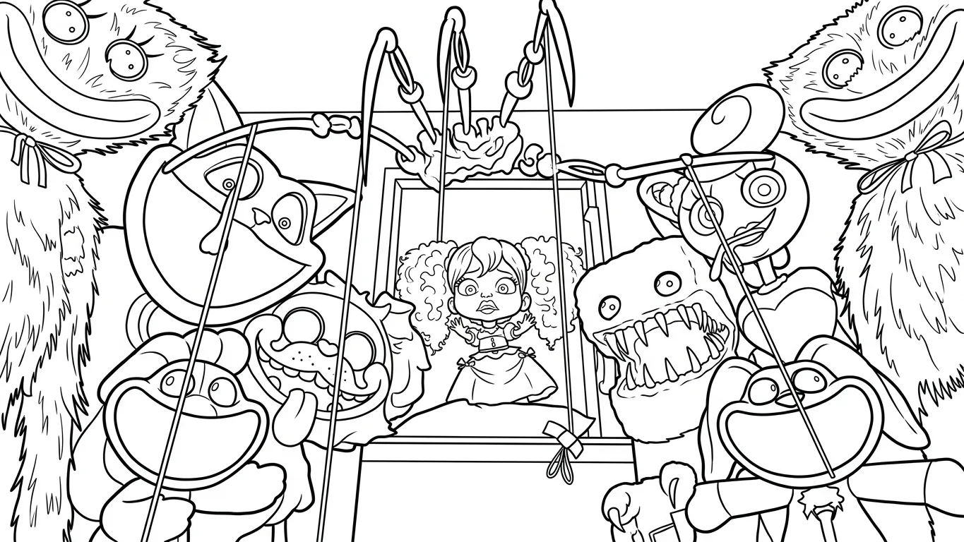 Poppy Playtime Free printable coloring pages for kids