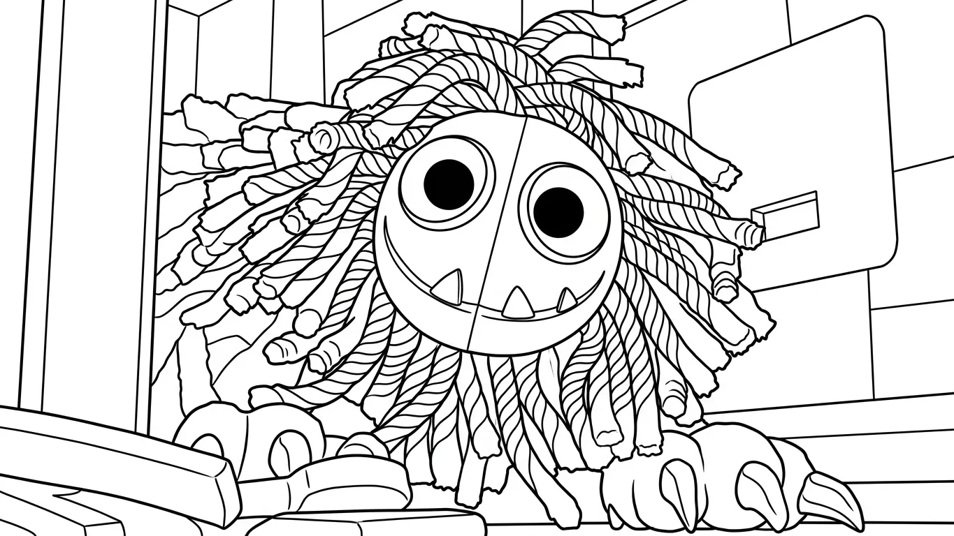 Poppy Playtime Coloring pages to print on A4